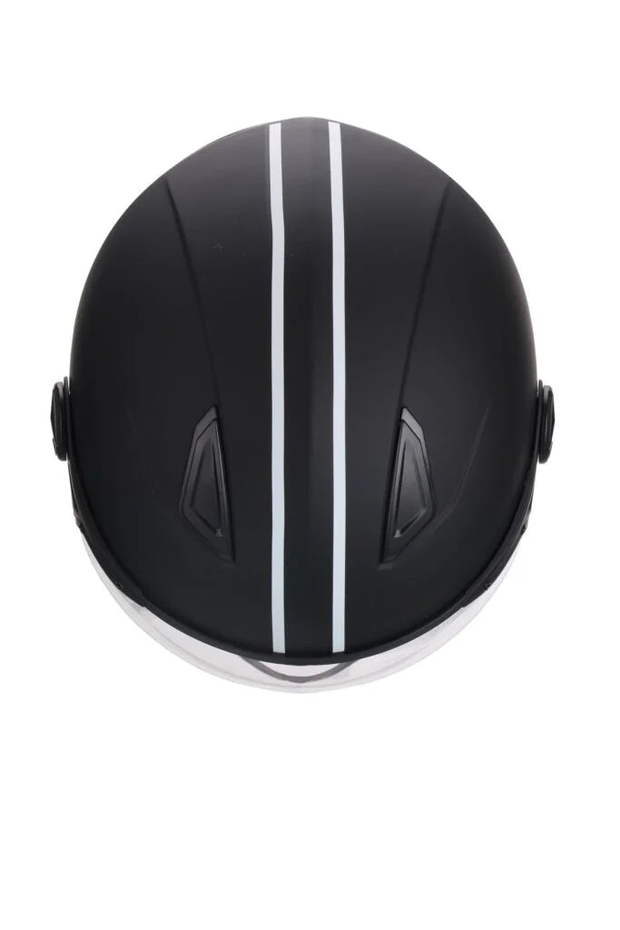 HELM VITO JET MODA MAT ZWART NOTTE