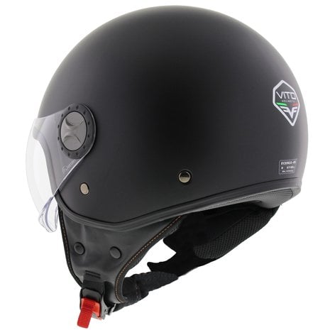 HELM VITO JET LORETO MAT ZWART