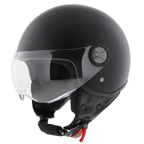 HELM VITO JET LORETO MAT ZWART