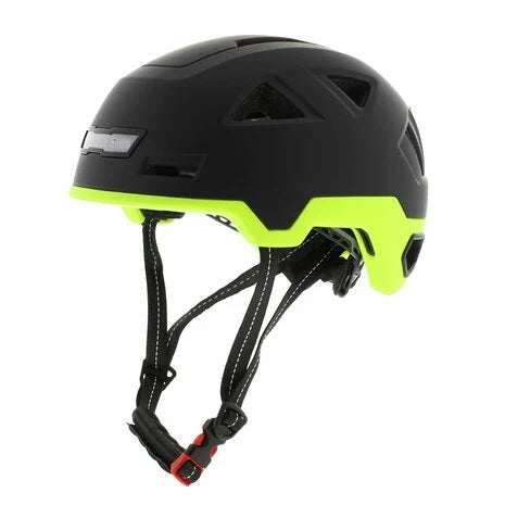 HELM Vito E-City helm mat zwart fluor geel voor E-bike / Speed Pedelec / Snorfiets