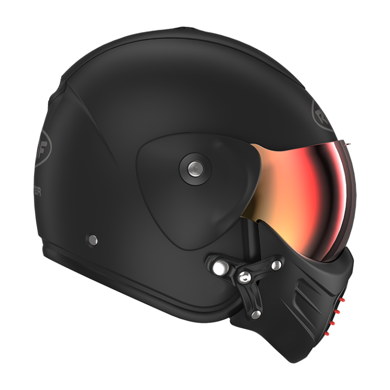 ROOF Roadster Iron Mat Zwart/Rood Helm