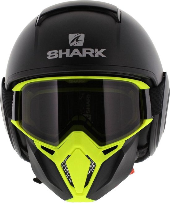 Shark Street Drak helm mat zwart geel