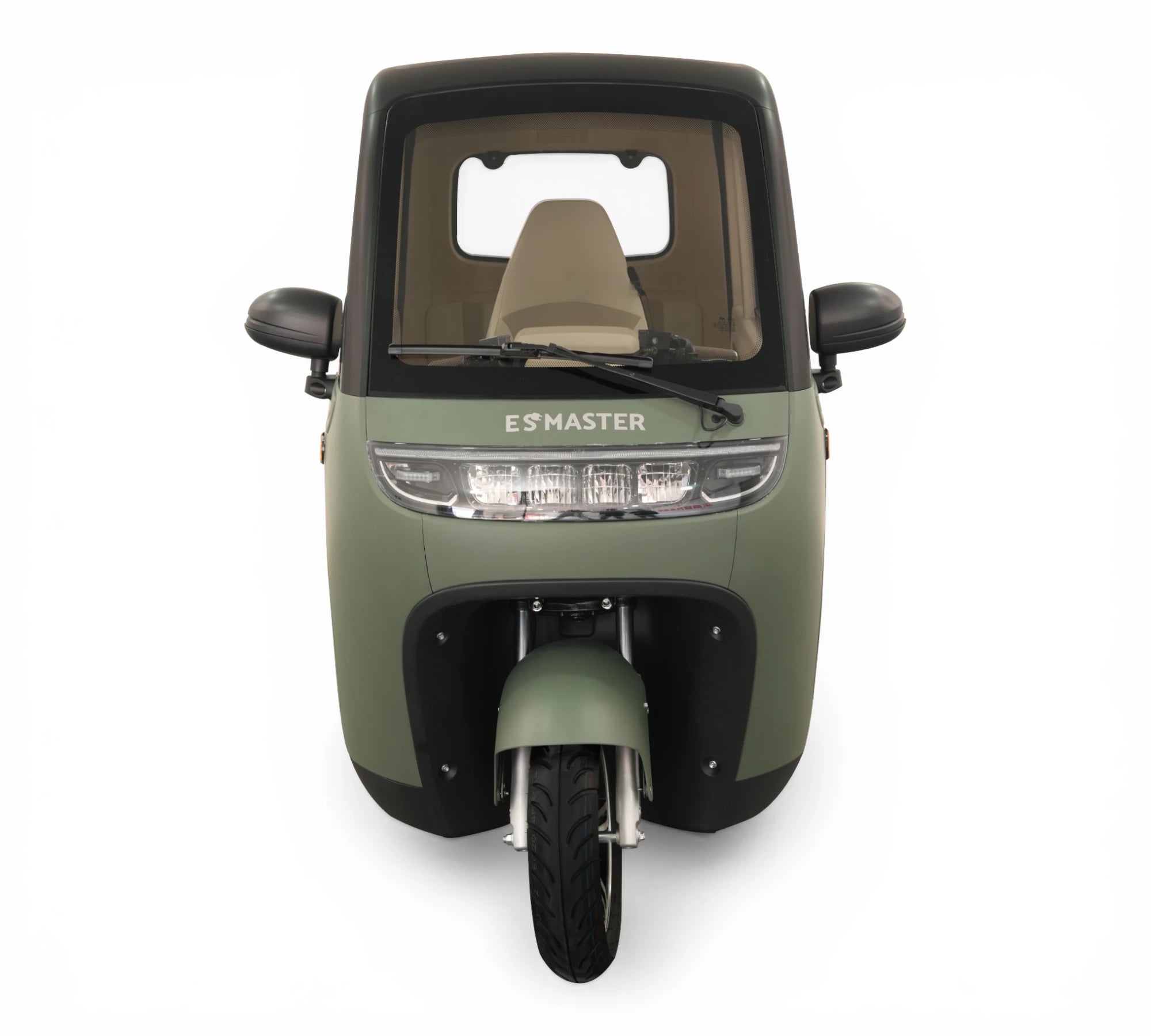 Esmaster Trigo 72v/60ah overdekte brommobiel ( Mat Groen )