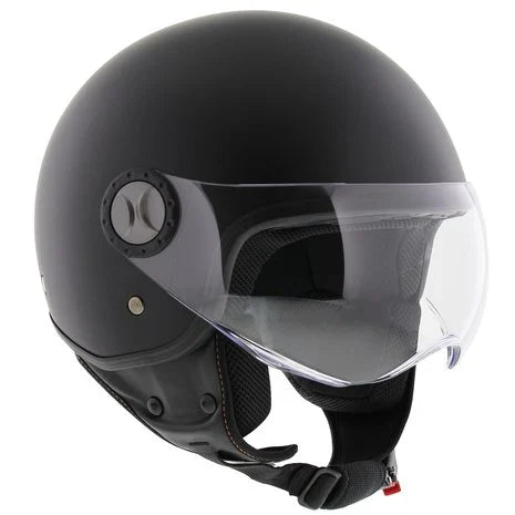 HELM VITO JET LORETO MAT ZWART
