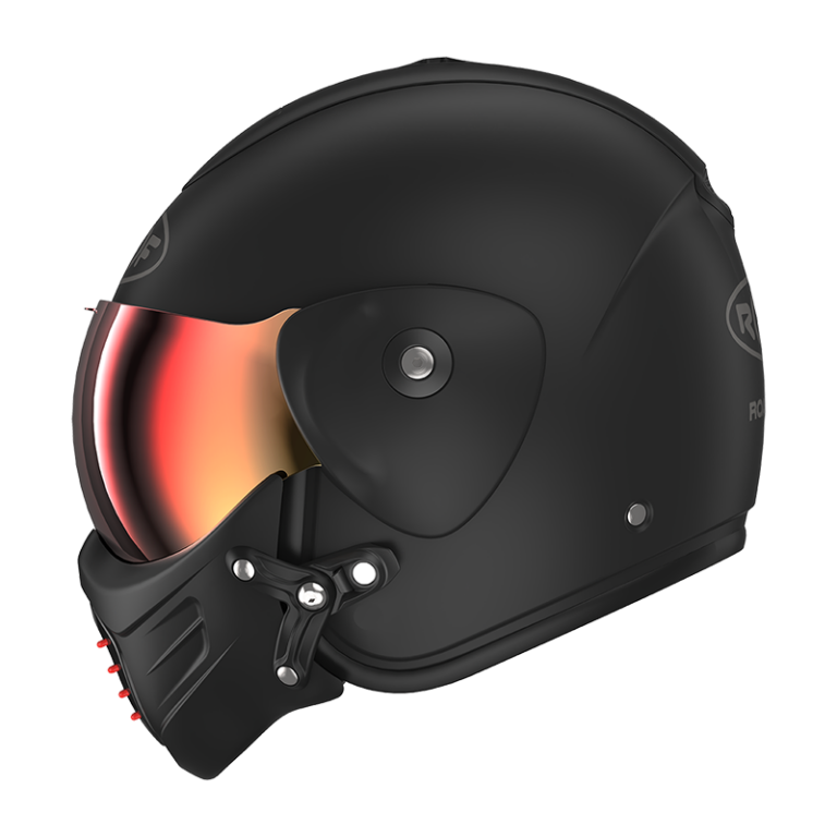 ROOF Roadster Iron Mat Zwart/Rood Helm